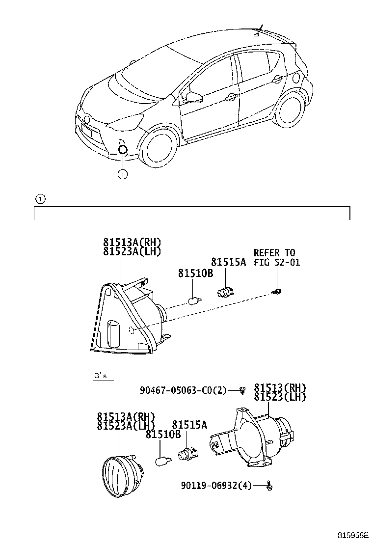 54161-52020 BRACKET, FRONT TURN SIGNAL LAMP, RH product image