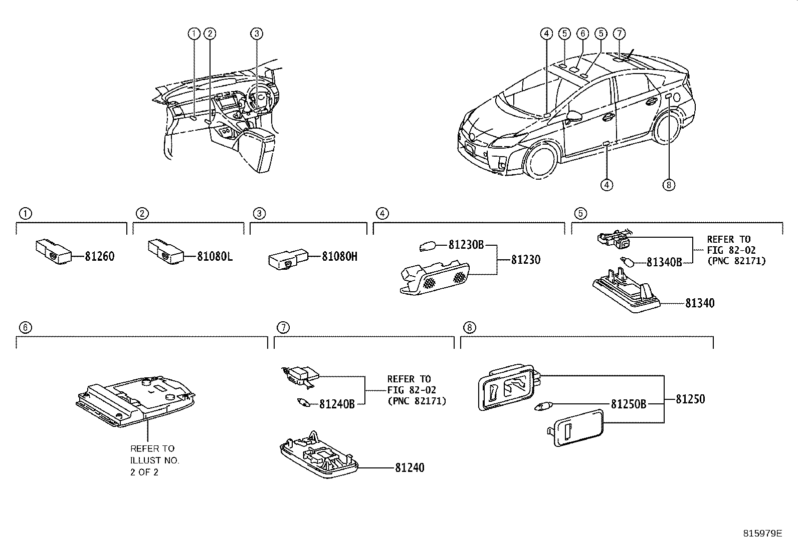81260-47330-B0 LAMP ASSY, MAP product image