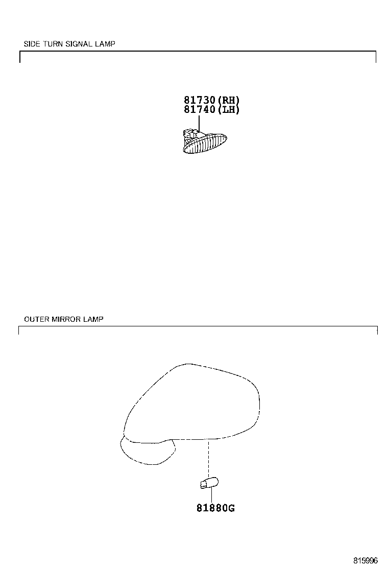 81730-30130 LAMP ASSY, SIDE TURN SIGNAL, RH product image