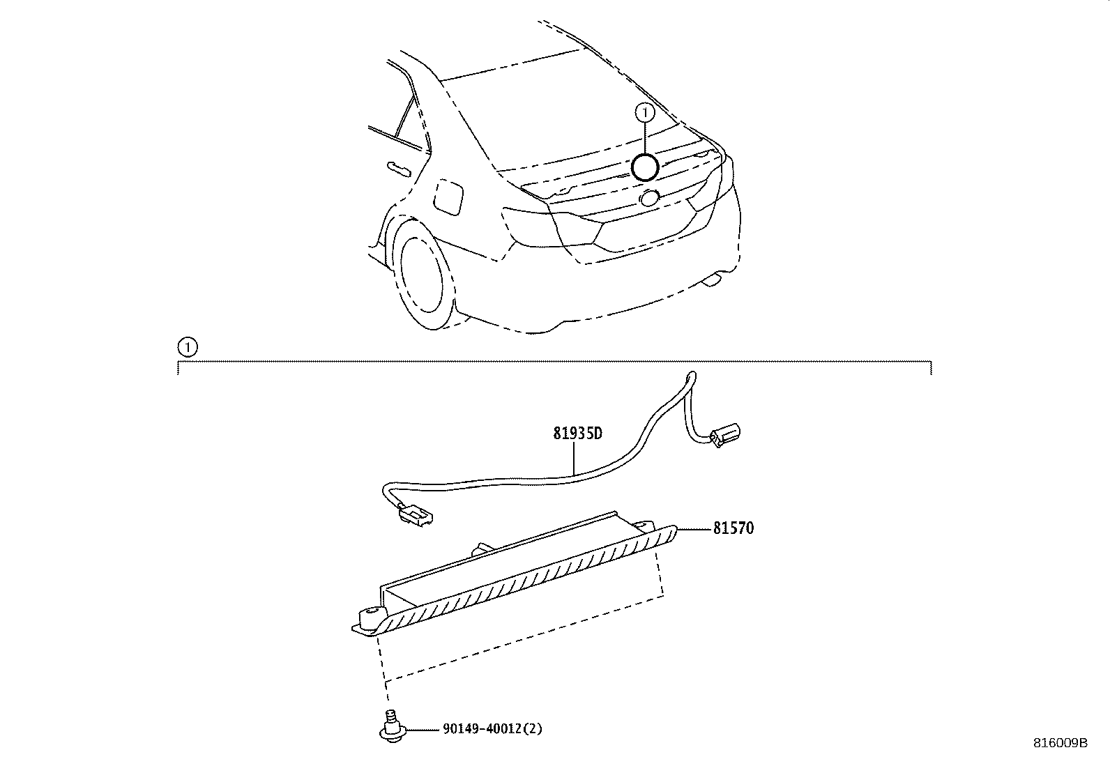 81935-06020 CORD ASSY, CENTER STOP LAMP product image