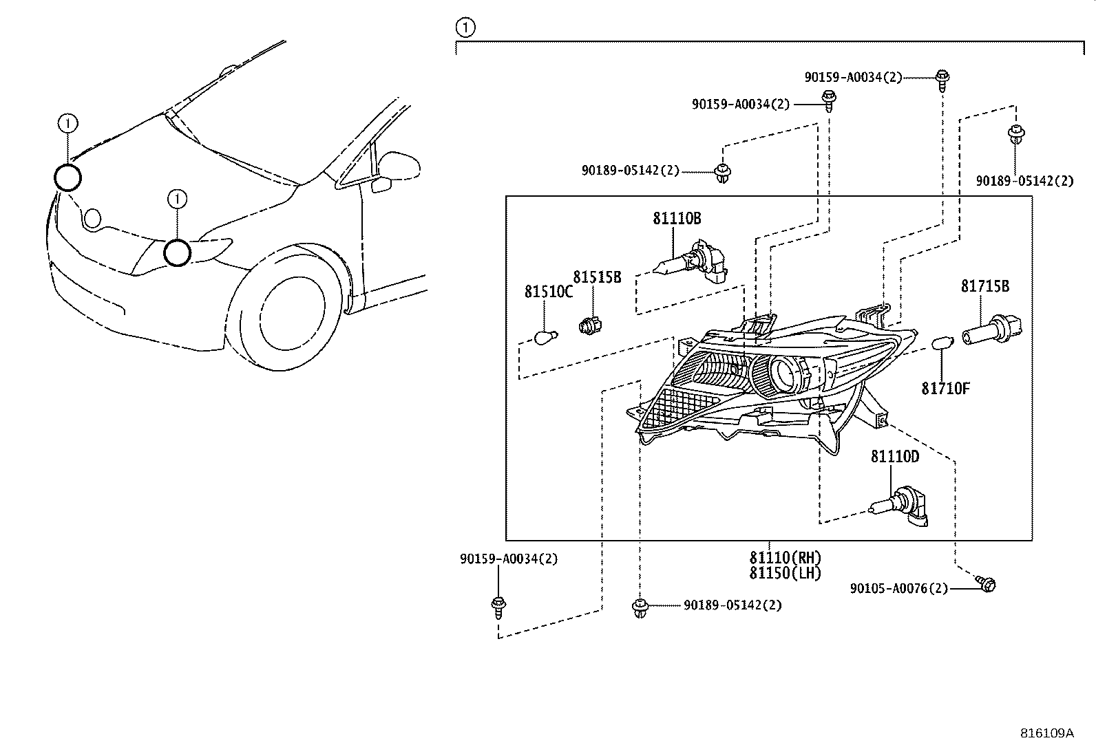 Thumbnail 2 for 81150-0T030