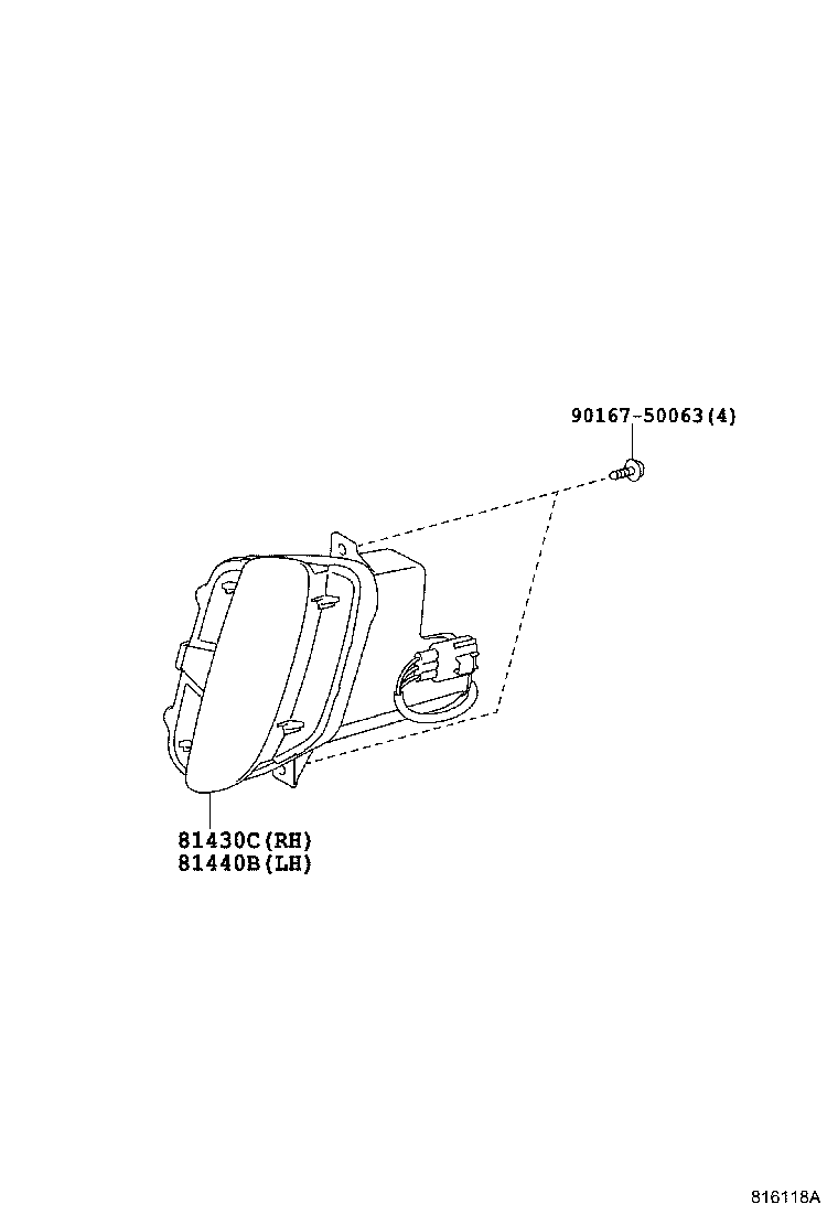 81440-42010 LAMP ASSY, DAYTIME RUNNING, LH product image
