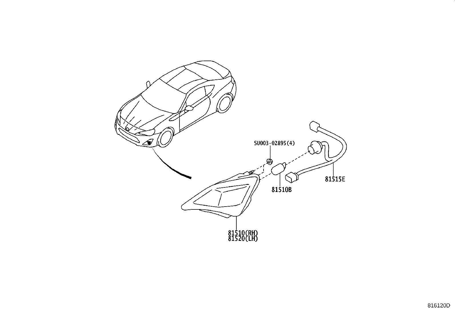 81610-WY010 LAMP ASSY, FRONT TURN SIGNAL, RH product image