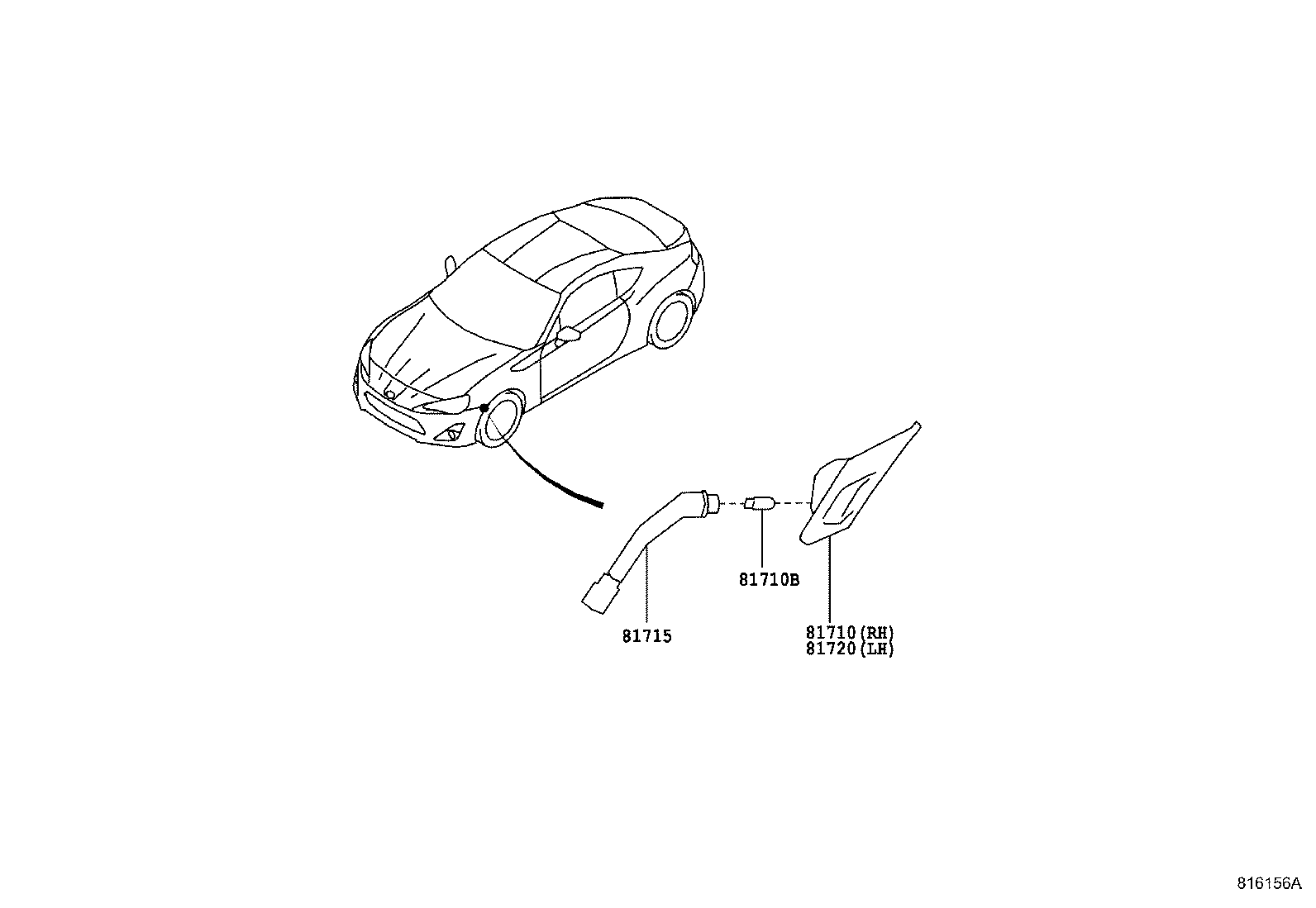 Toyota SU003-01985 BULB, FRONT MARKER LAMP