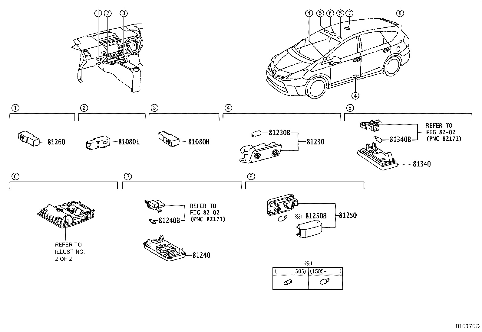 81260-47710-B0 LAMP ASSY, MAP product image