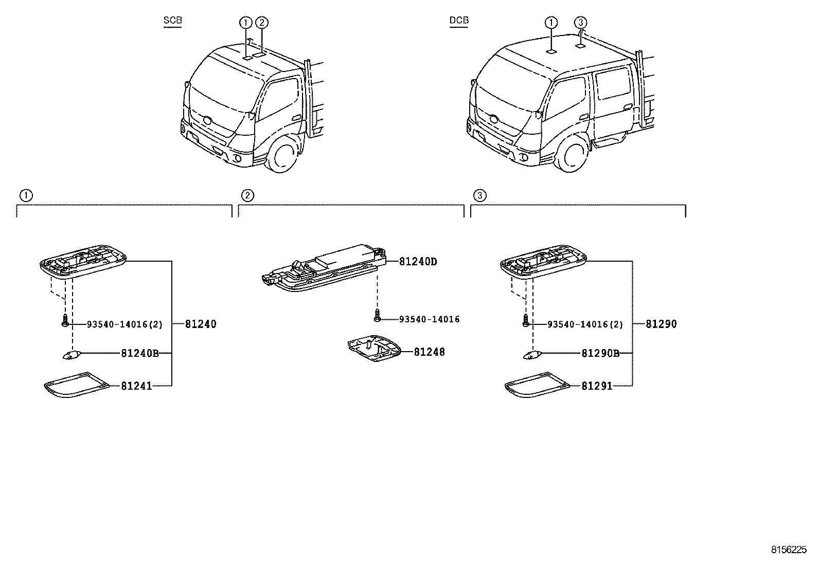 S8124-11140 LENS, ROOM LAMP, NO.1 product image