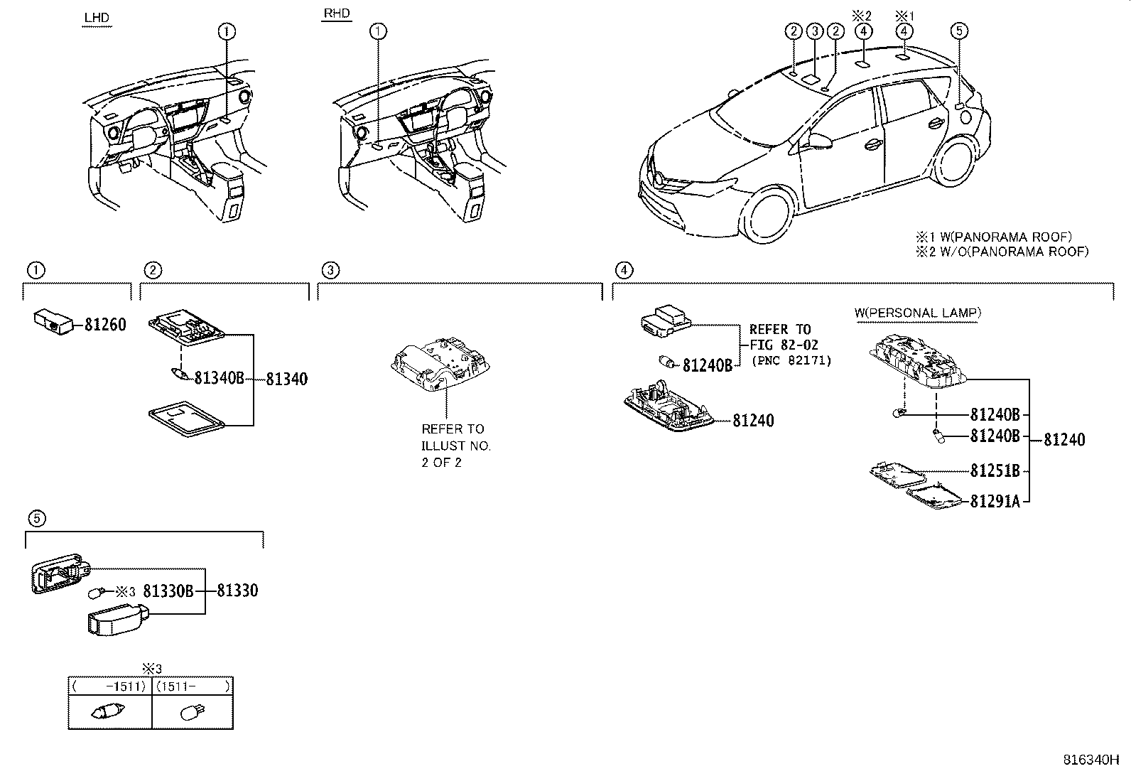81260-02580-B0 LAMP ASSY, MAP product image