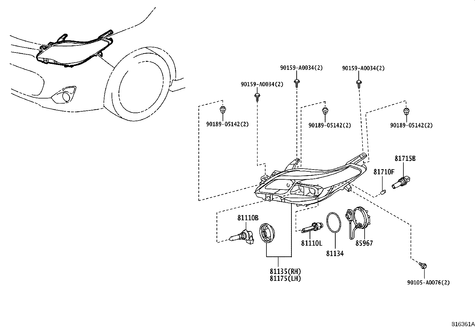 Thumbnail 2 for 81150-07122