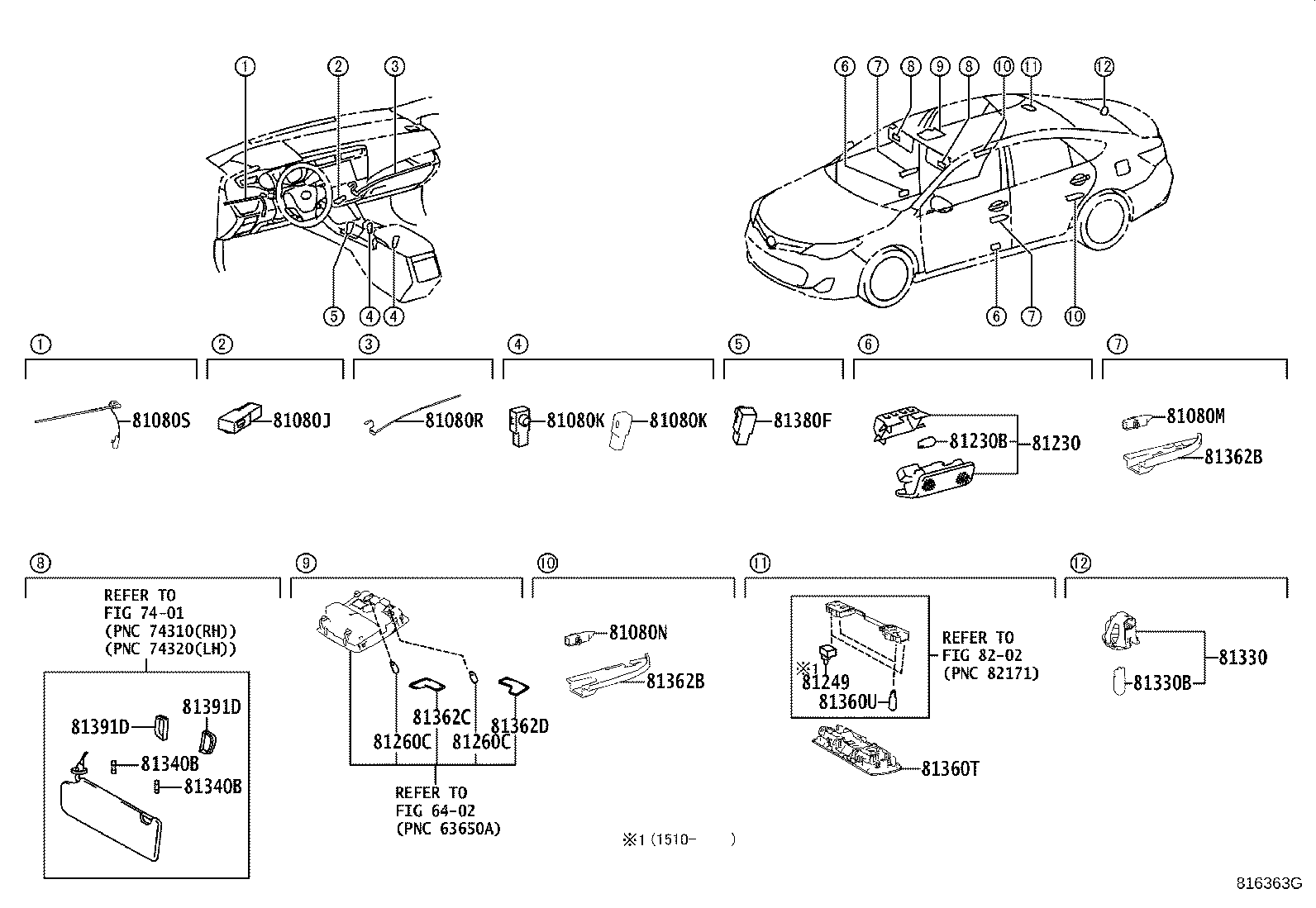 Toyota 81391-07010 HOLDER, LAMP BULB