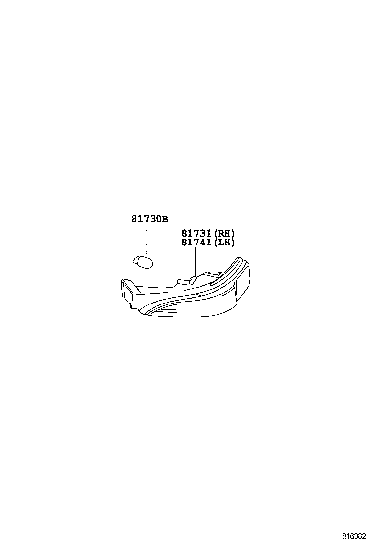 81730-02080 LAMP ASSY, SIDE TURN SIGNAL, RH product image