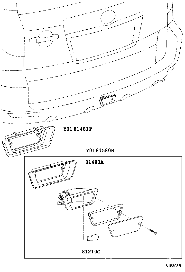 81480-42010 LAMP ASSY, REAR FOG product image