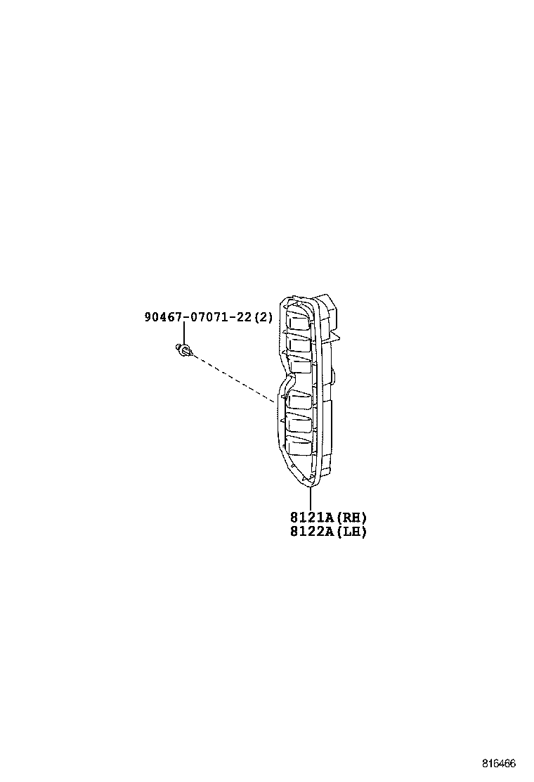 8121A-12010 LAMP, LED ILLUMINATION, RH product image