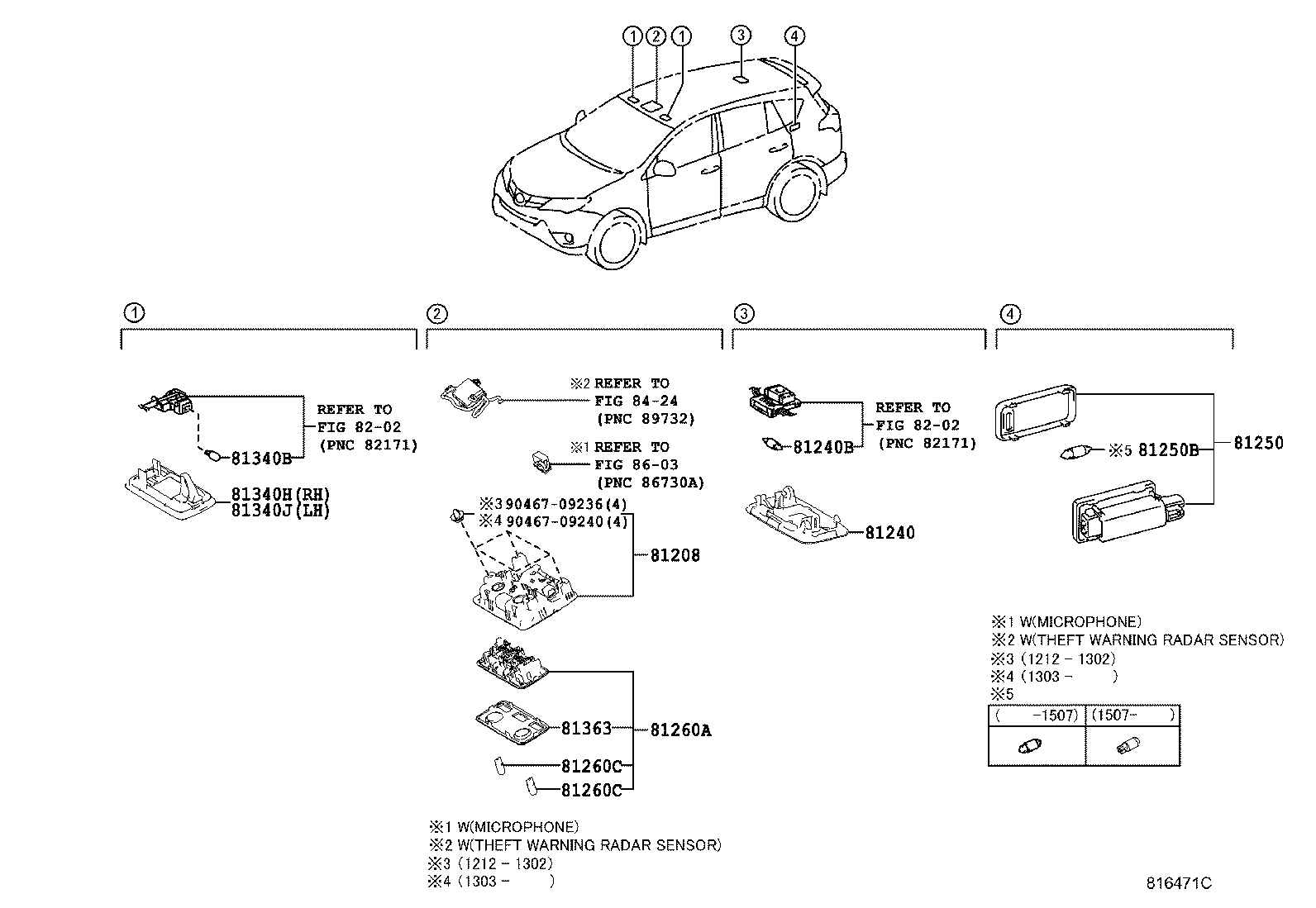 81081-42010 LAMP SUB-ASSY, INTERIOR ILLUMINATION product image
