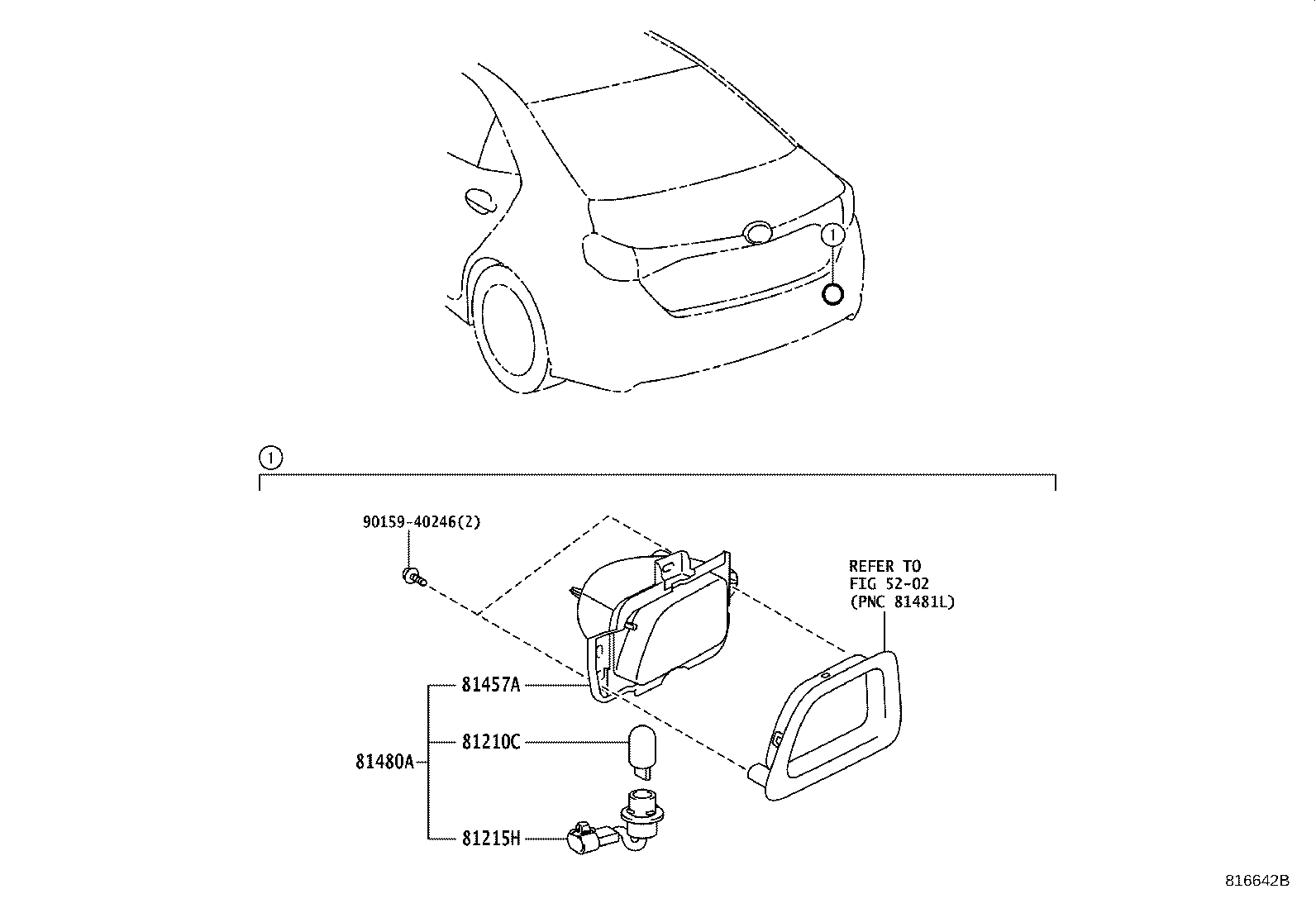 81459-22010 SOCKET, REAR FOG LAMP product image