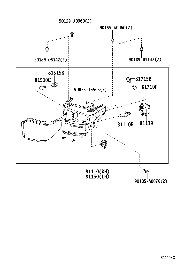 Thumbnail 2 for 81150-0C111