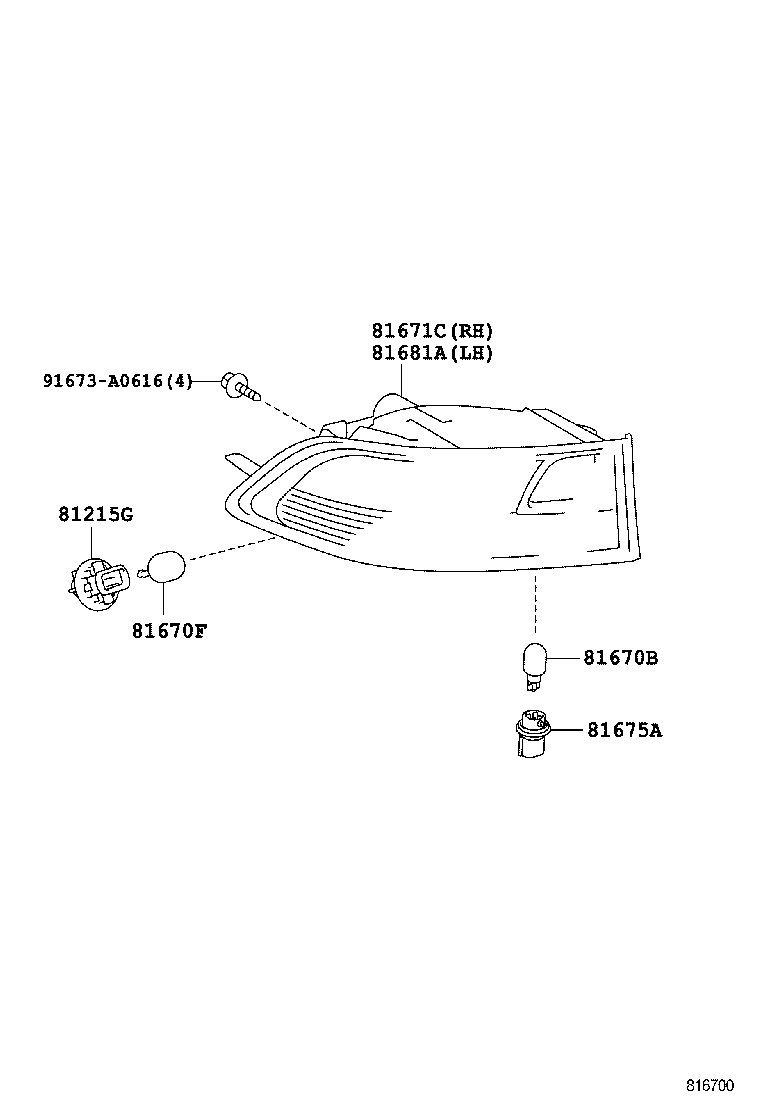 81675-60120 PLUG, SOCKET(FOR BACK-UP LAMP) product image