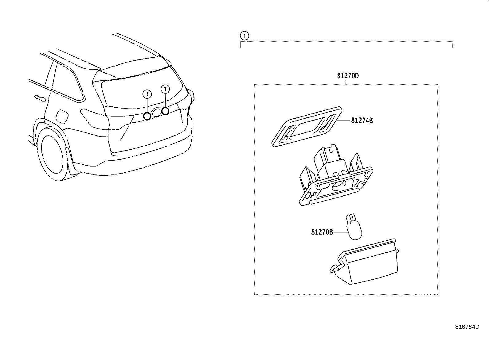 81272-06031 PACKING, LICENSE PLATE LAMP product image