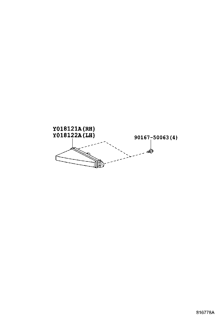 8121A-WY010 LAMP, LED ILLUMINATION, RH product image