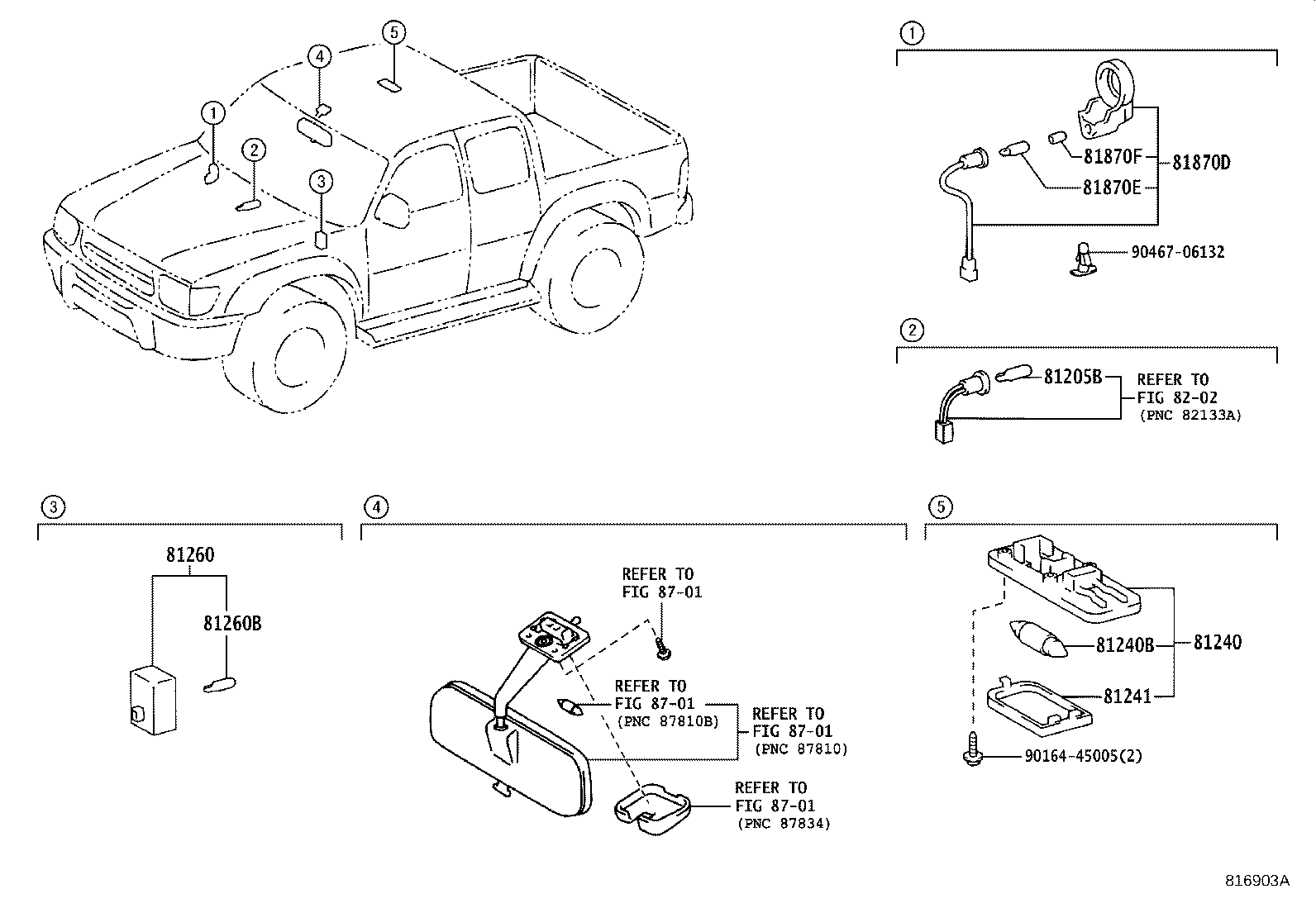 81870-35040 LAMP ASSY, KEY CYLINDER product image