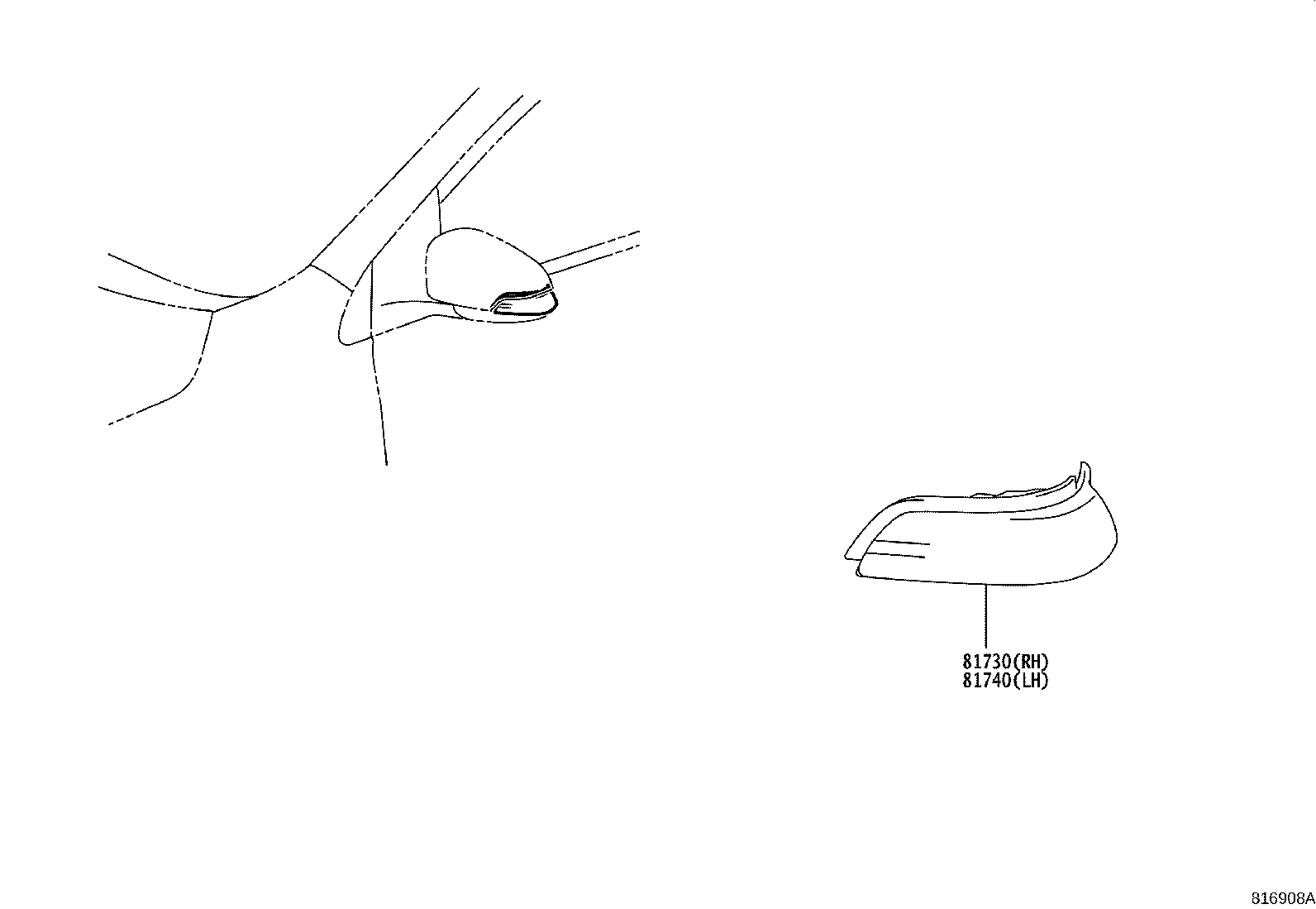 81740-02140 LAMP ASSY, SIDE TURN SIGNAL, LH product image