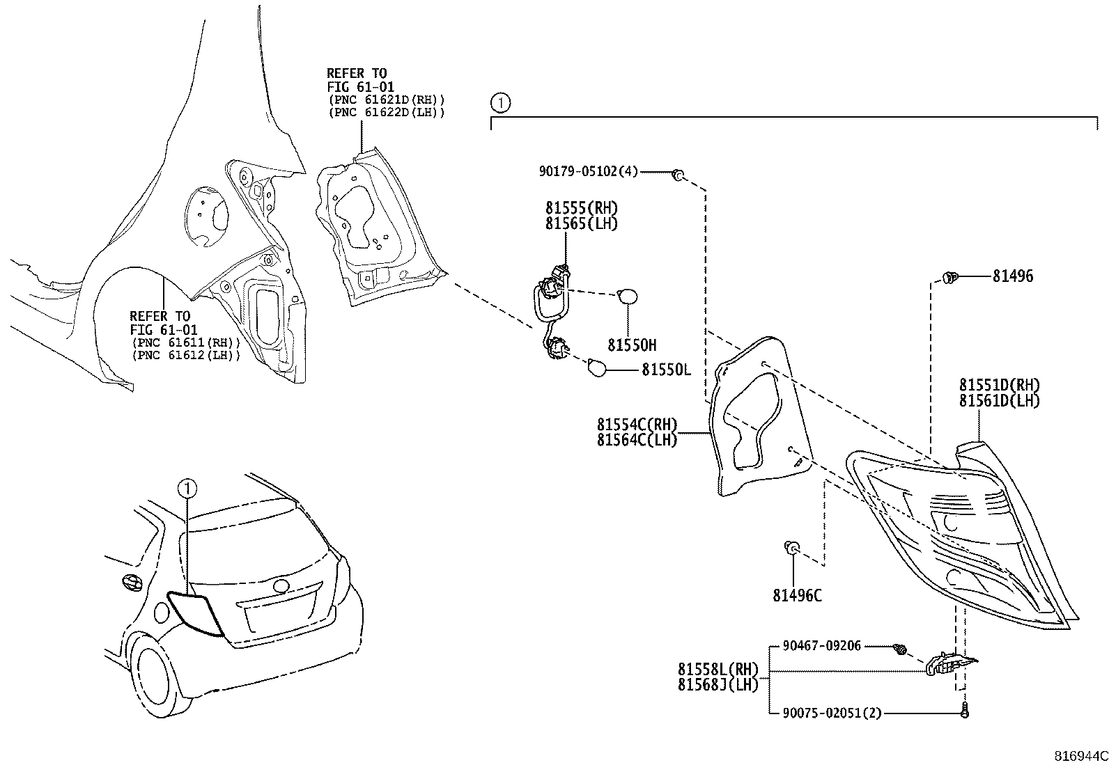 Thumbnail 2 for 81550-0DB80