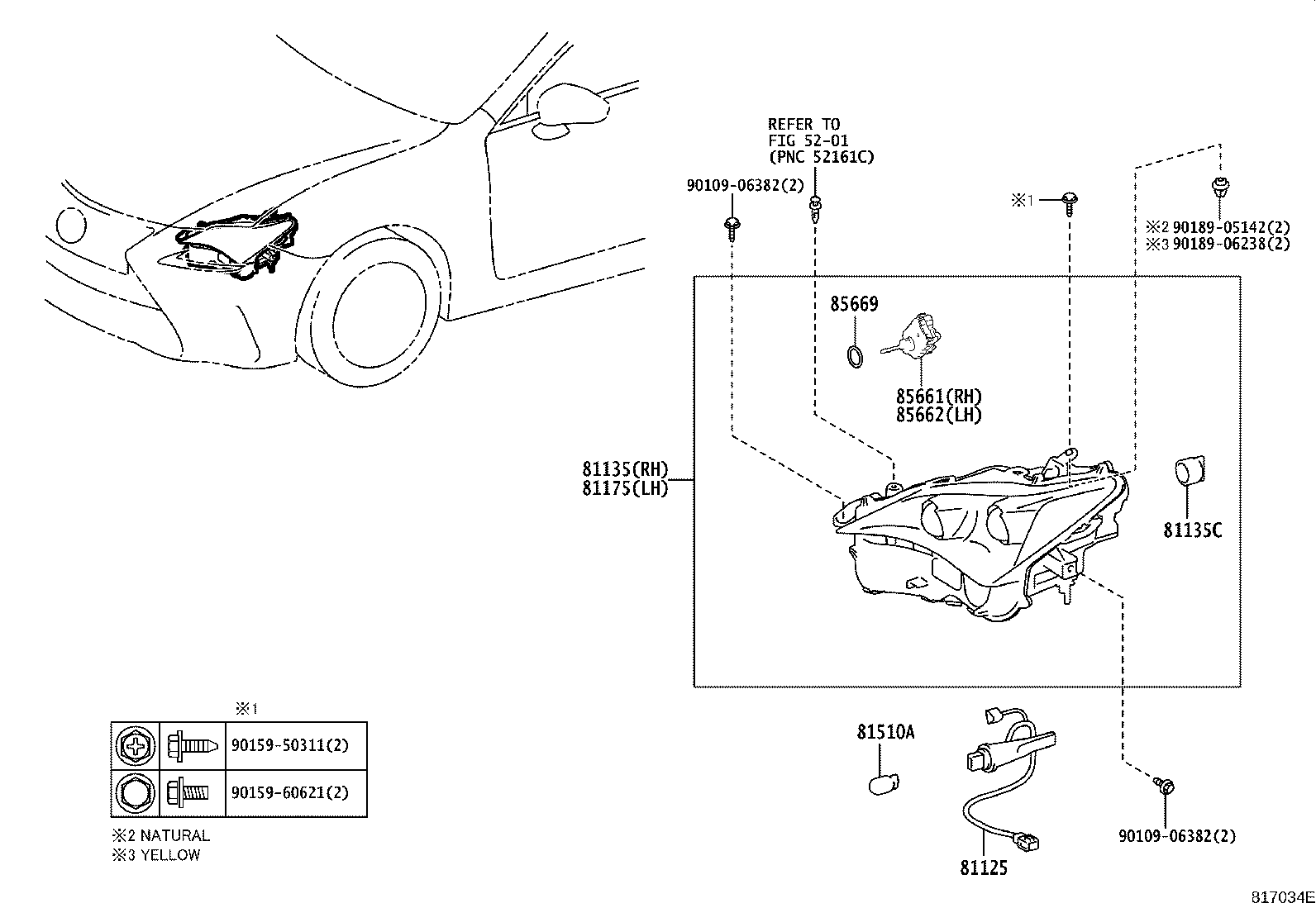 Toyota 81130-24220 UNIT, HEADLAMP, RH