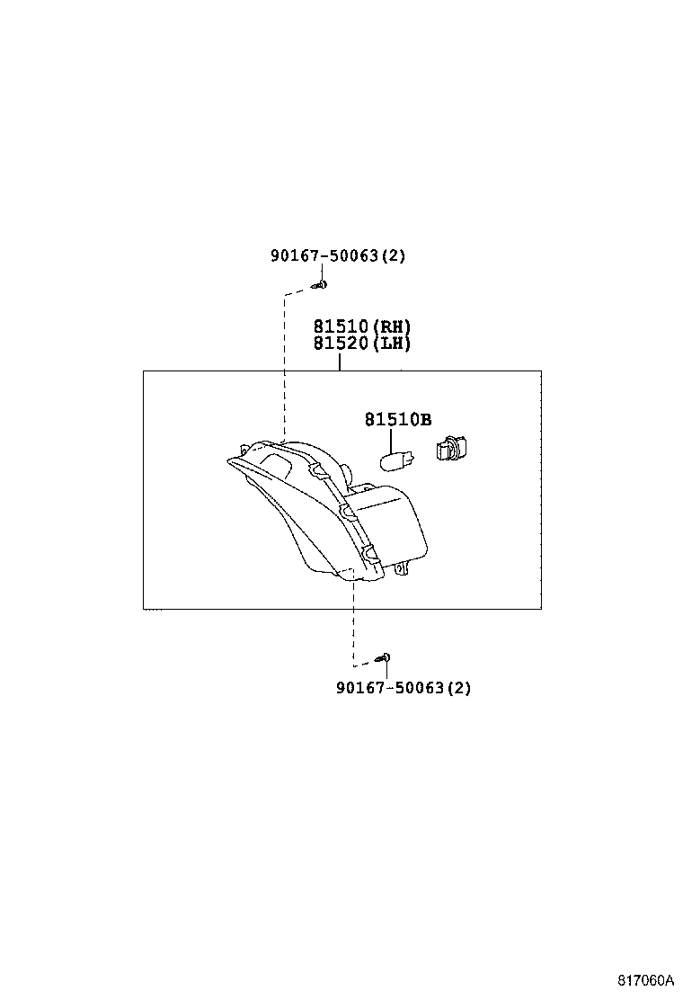 Toyota 81430-06030 LAMP ASSY, FRONT TURN SIGNAL, RH
