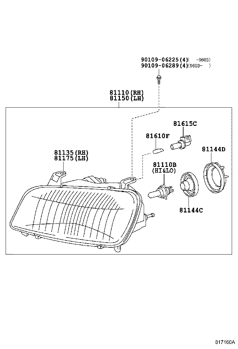 81110-42110 HEADLAMP ASSY, RH product image