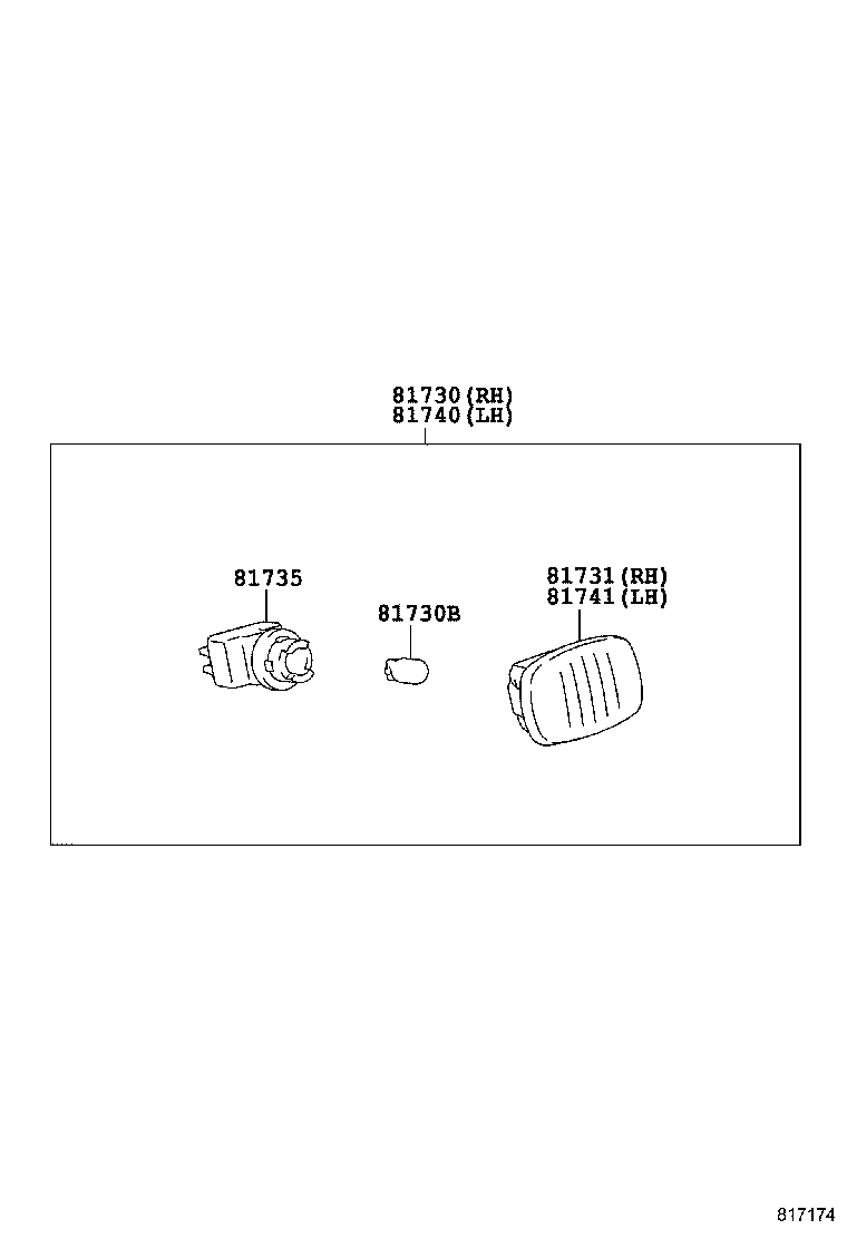 81741-42010 LENS, SIDE TURN SIGNAL LAMP, LH product image