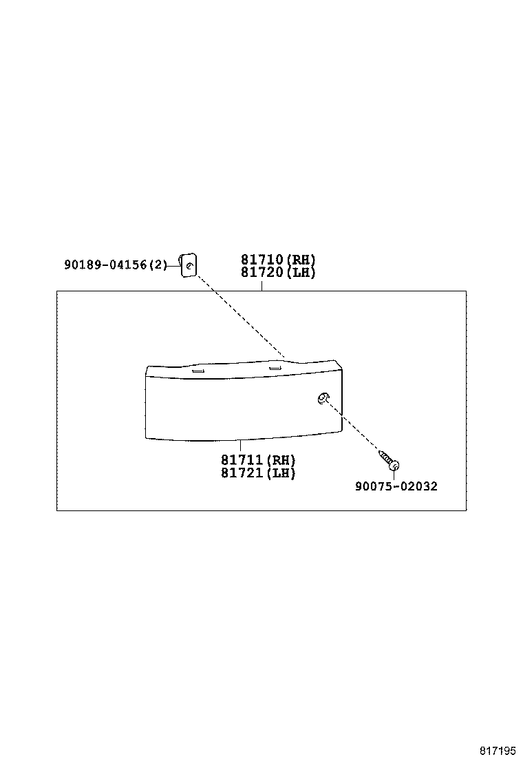 81740-50080 LAMP ASSY, FRONT MARKER, LH product image