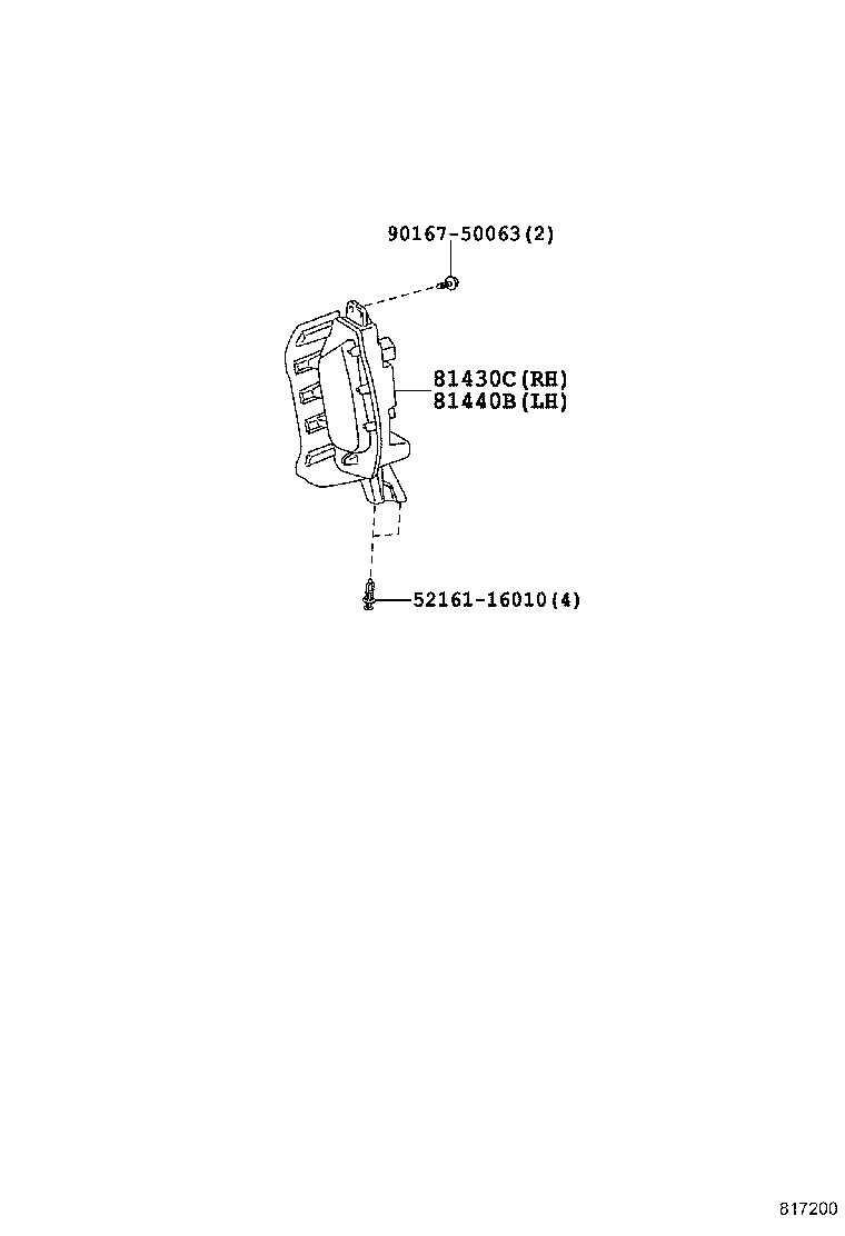 81440-47050 LAMP ASSY, DAYTIME RUNNING, LH product image