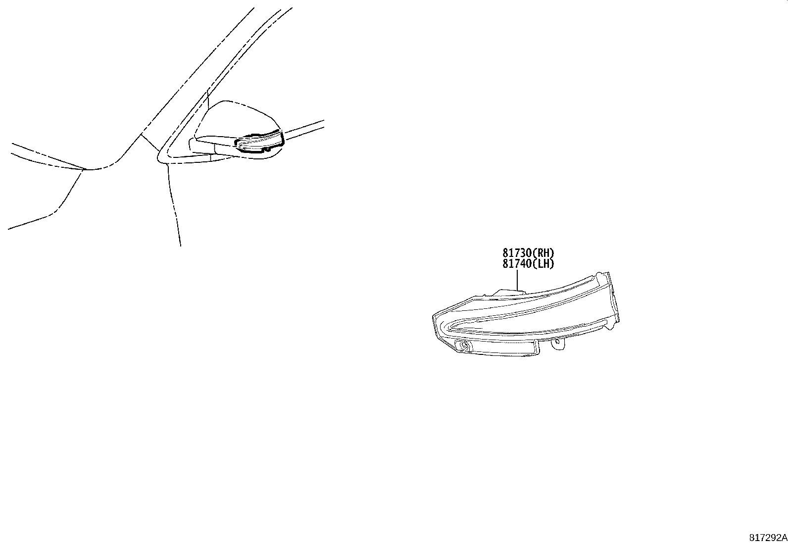 81740-0E010 LAMP ASSY, SIDE TURN SIGNAL, LH product image