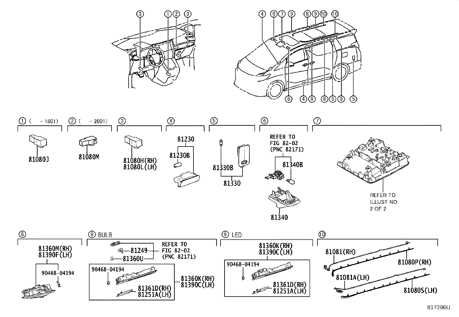 81208-58110 LAMP ASSY, MAP product image
