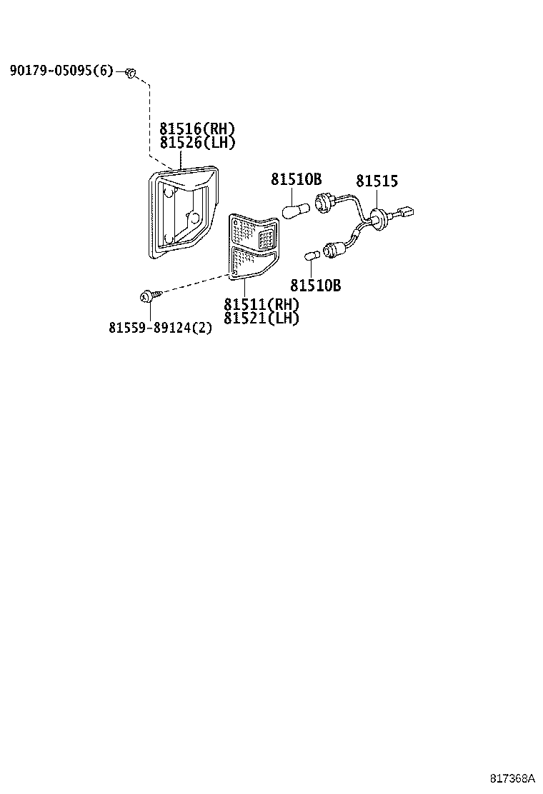 81520-60301 LAMP ASSY, FRONT TURN SIGNAL, LH product image