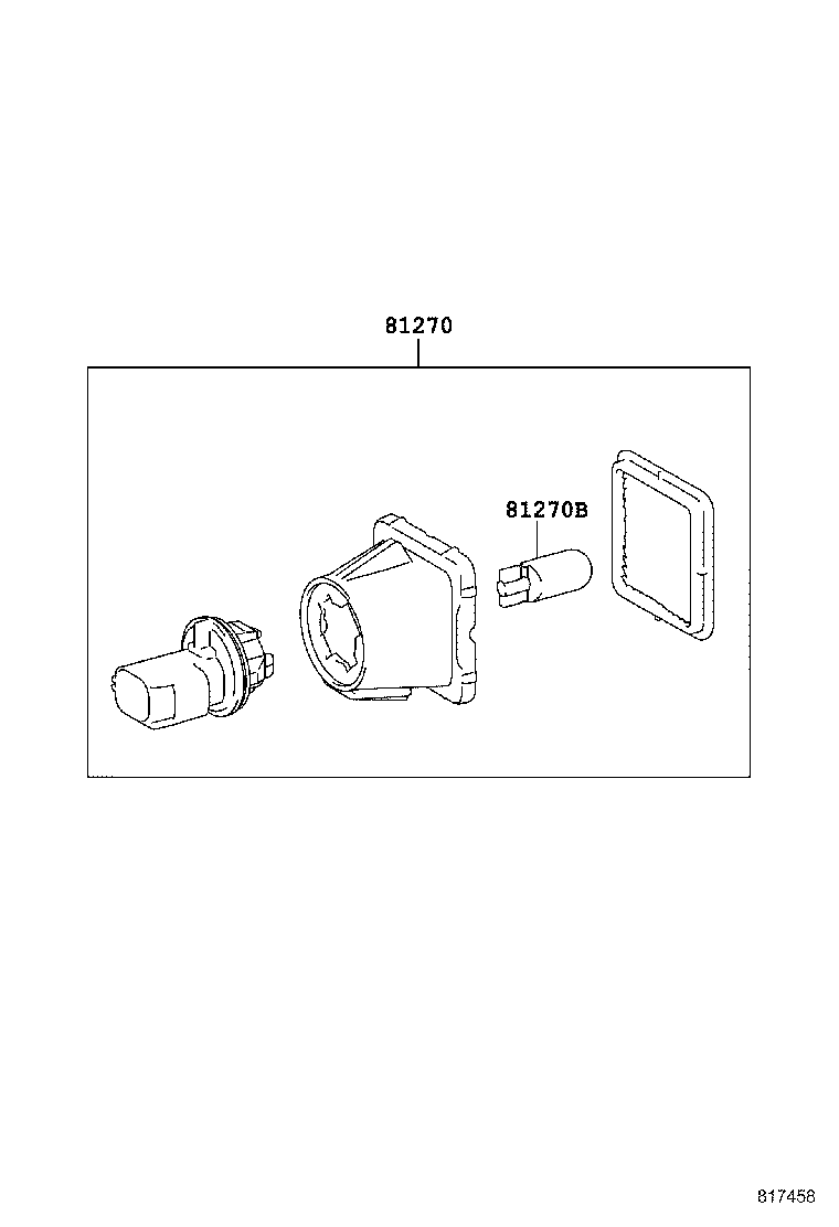81690-0C021 LAMP ASSY, LICENSE PLATE product image