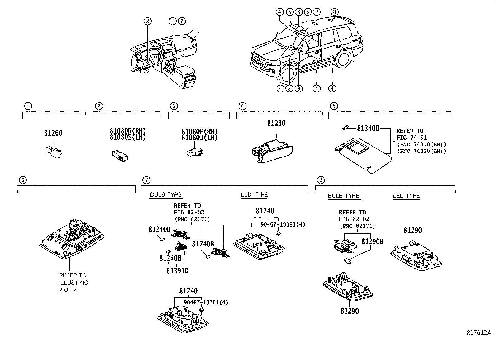 81206-60060-A0 LAMP ASSY, ROOM, NO.1 product image