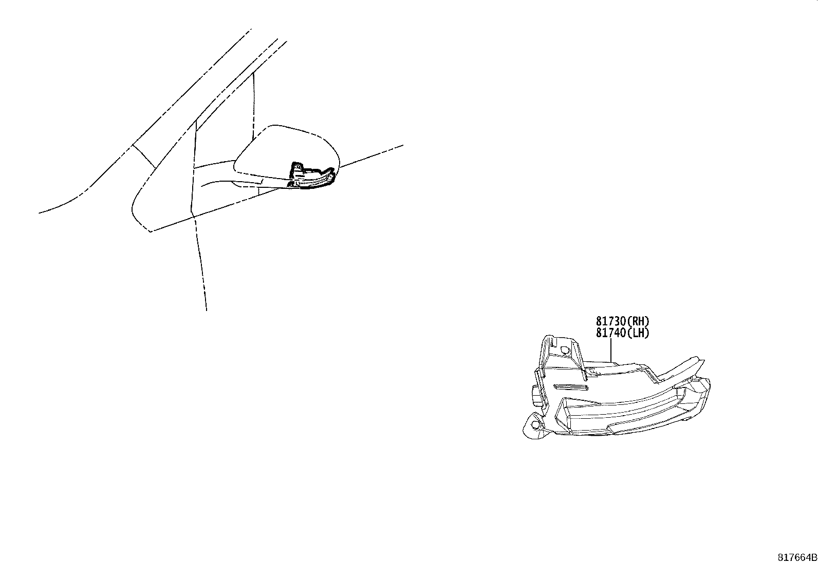 81740-47010 LAMP ASSY, SIDE TURN SIGNAL, LH product image