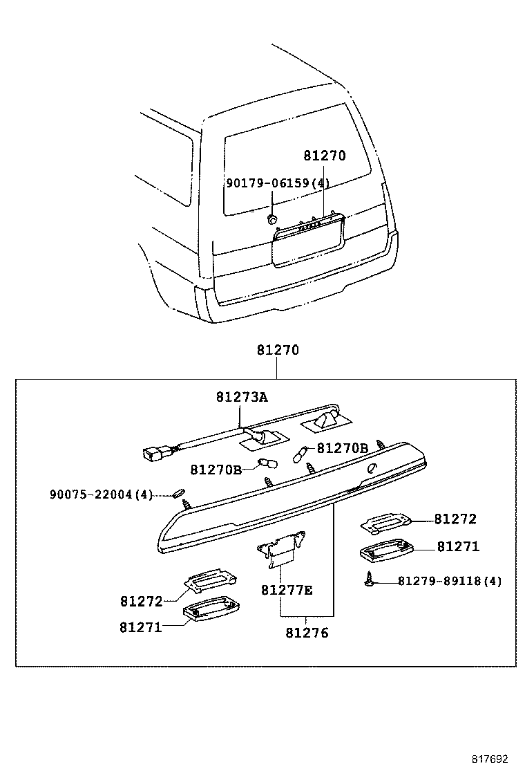 81270-95J09 LAMP ASSY, LICENSE PLATE product image