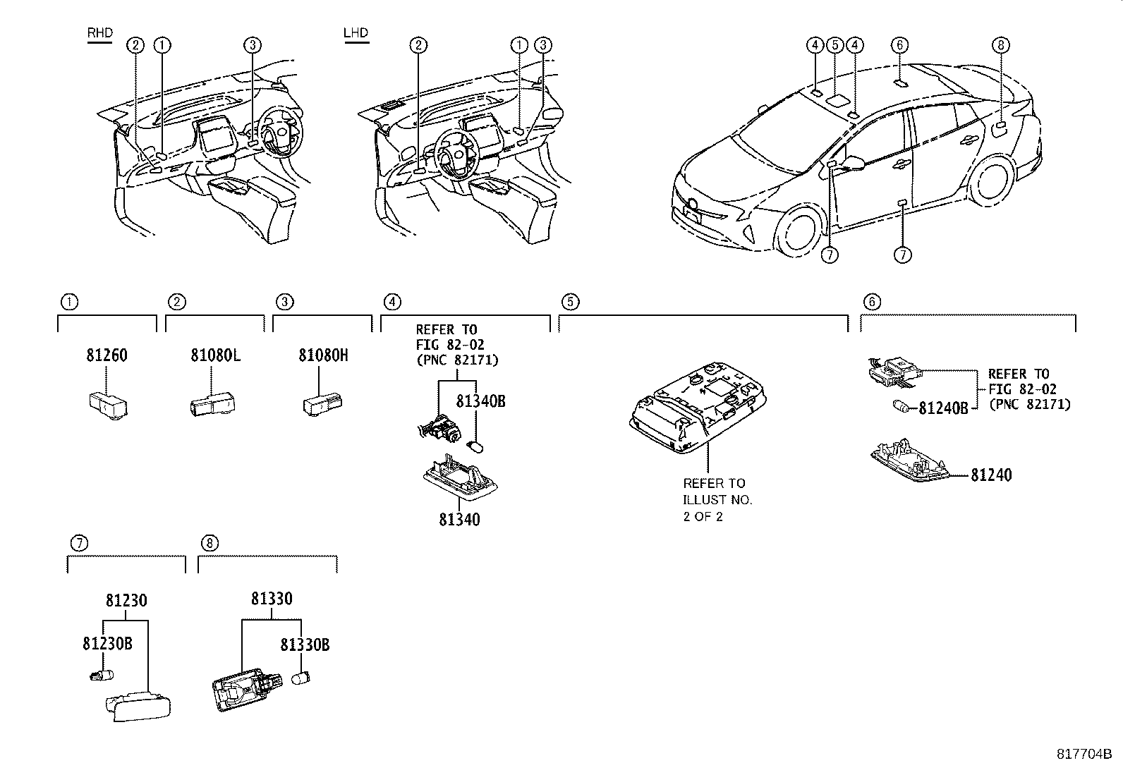 81208-47170-B0 LAMP ASSY, MAP product image