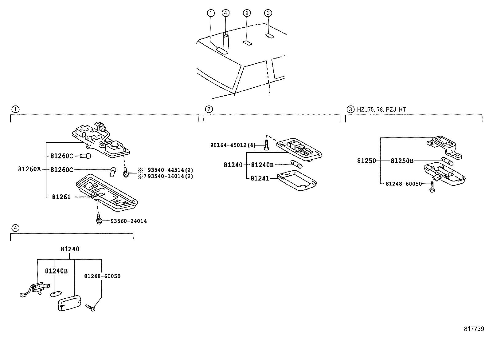 81240-60050 LAMP ASSY, ROOM, NO.1 product image