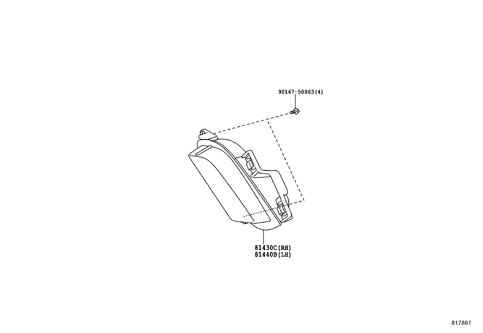 81440-0D050 LAMP ASSY, DAYTIME RUNNING, LH product image