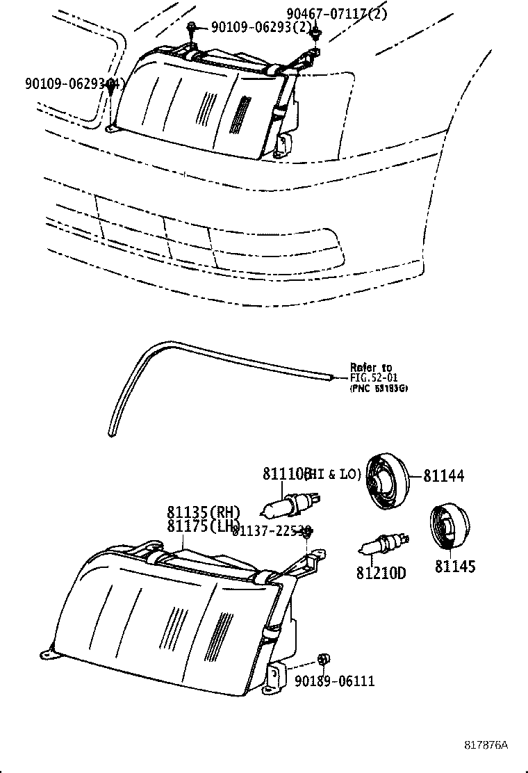 85661-30010 MOTOR, HEADLAMP LEVELING, RH product image