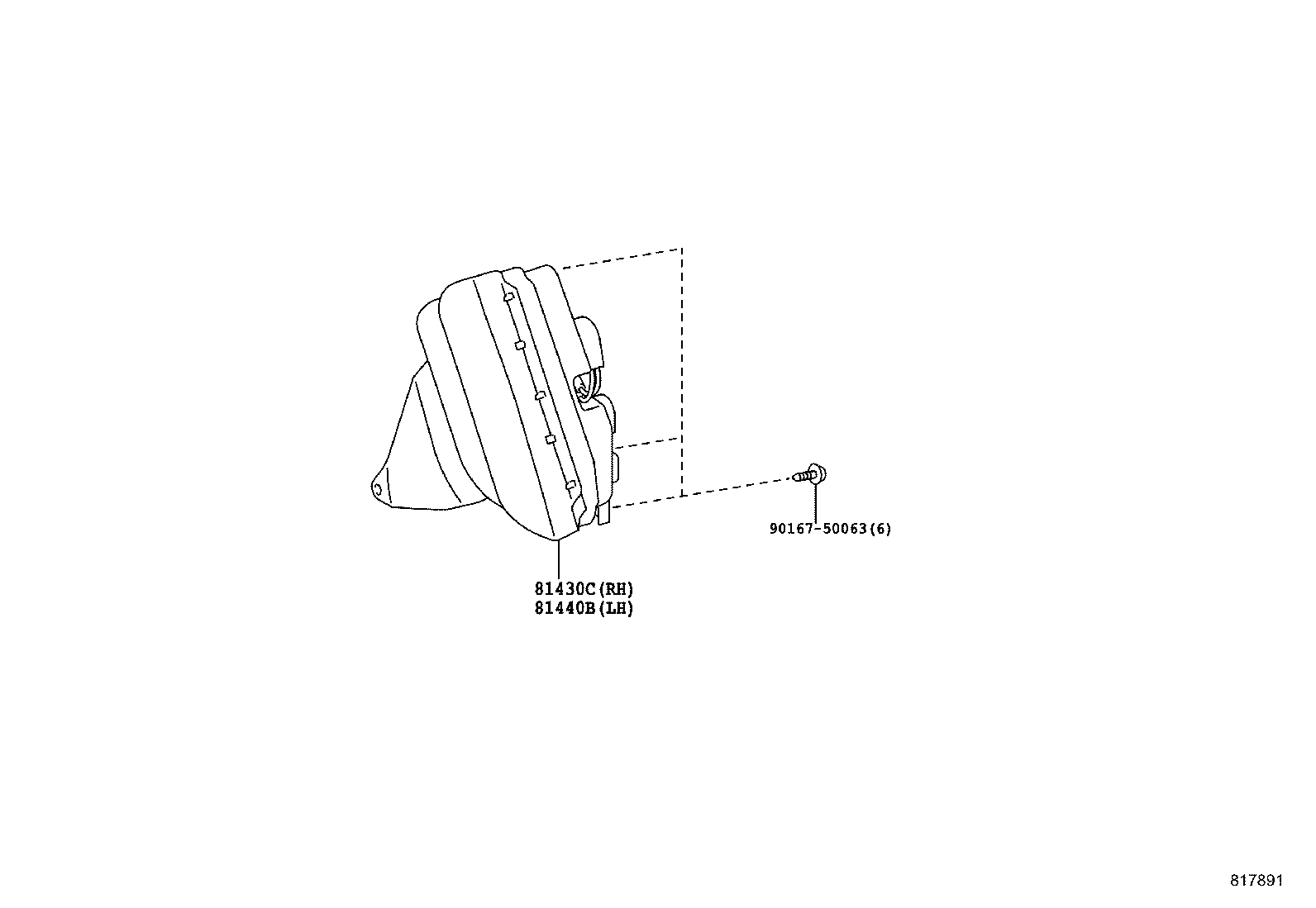 81440-0D040 LAMP ASSY, DAYTIME RUNNING, LH product image