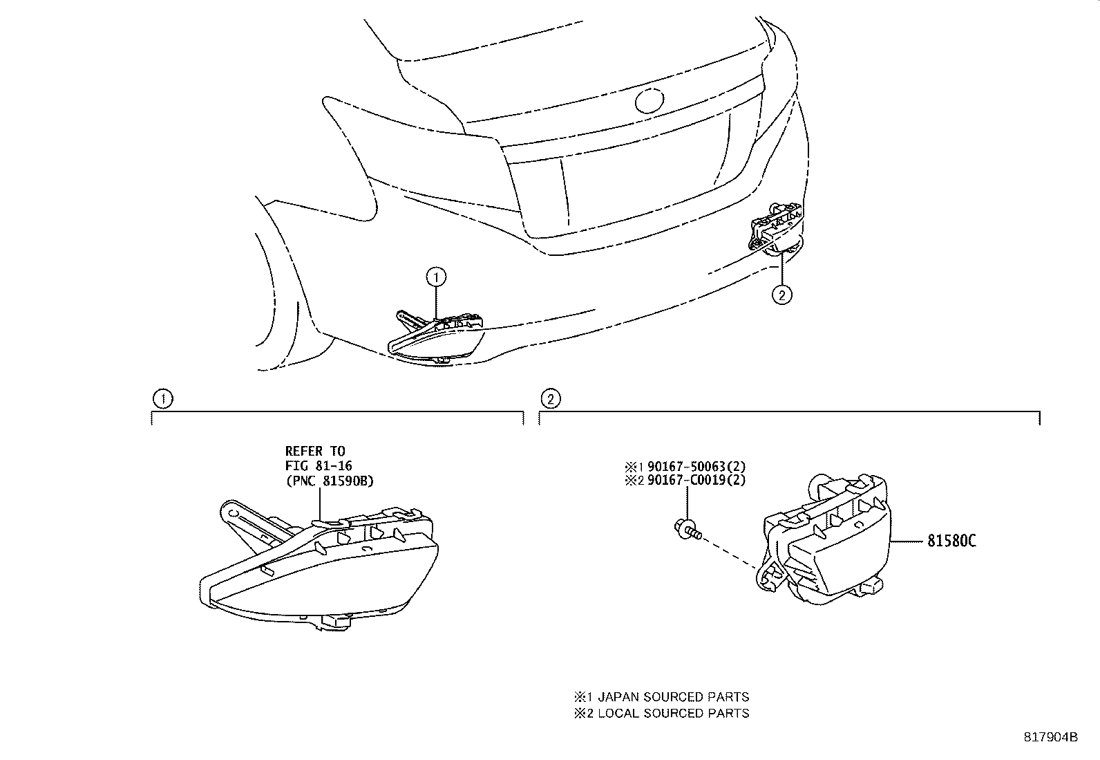 81580-0D080 REFLECTOR ASSY, REFLEX product image