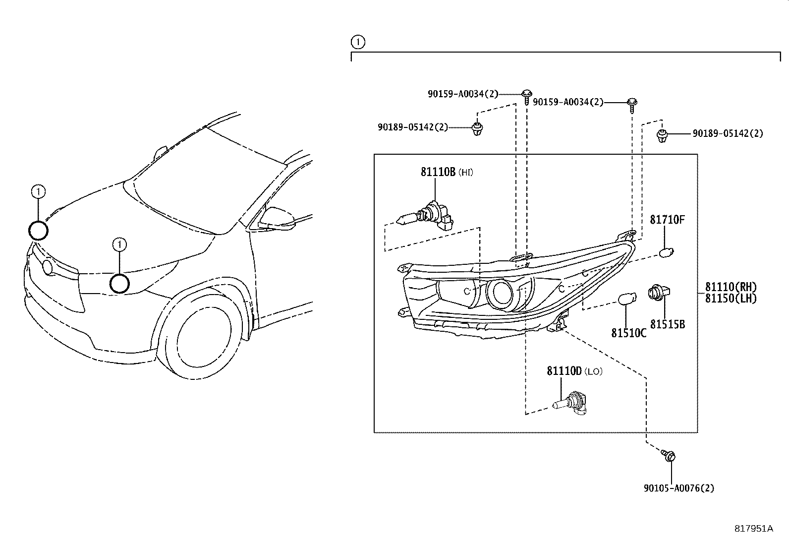 Thumbnail 2 for 81150-0E360