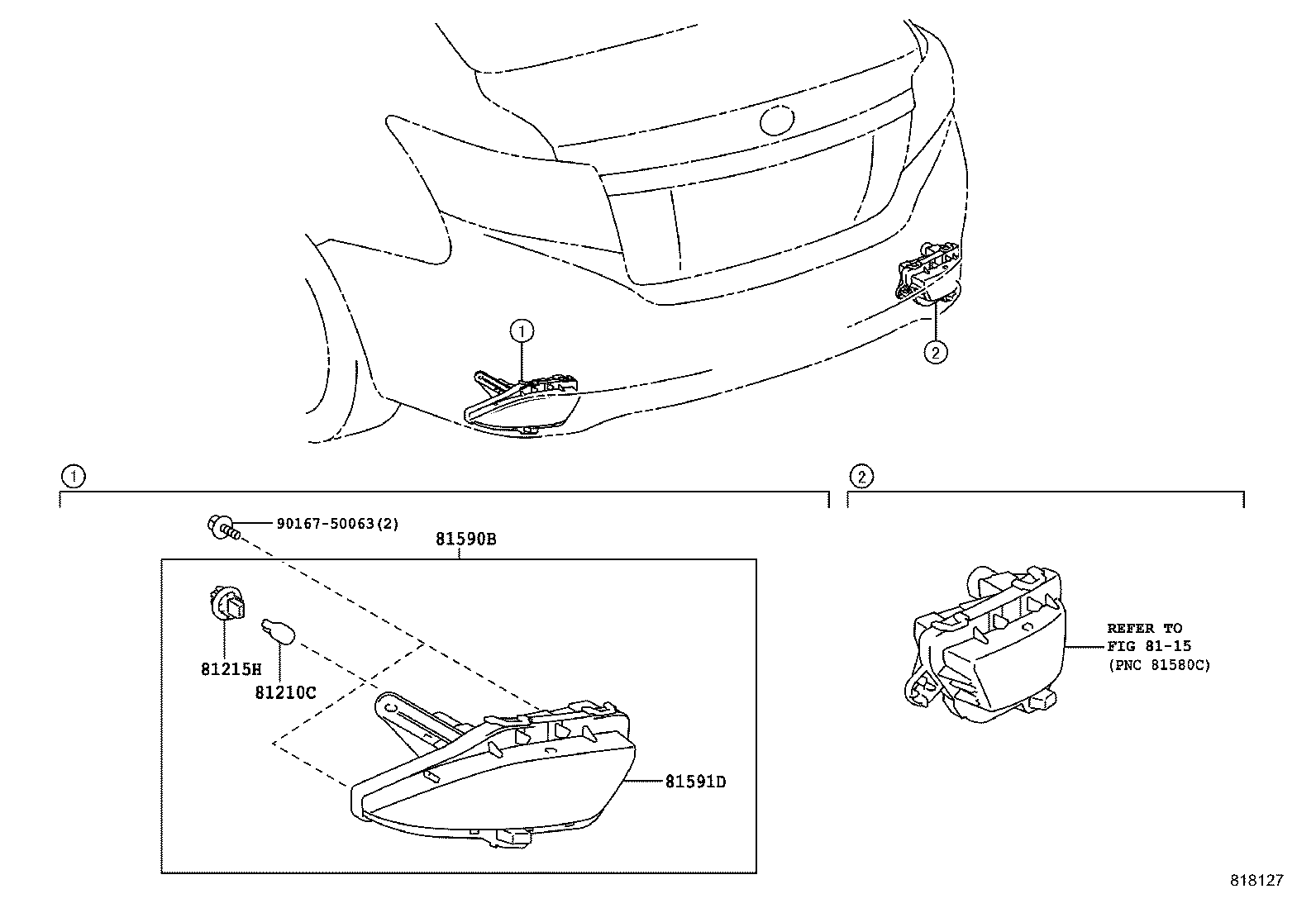 90981-CD005 BULB, REAR FOG LAMP product image