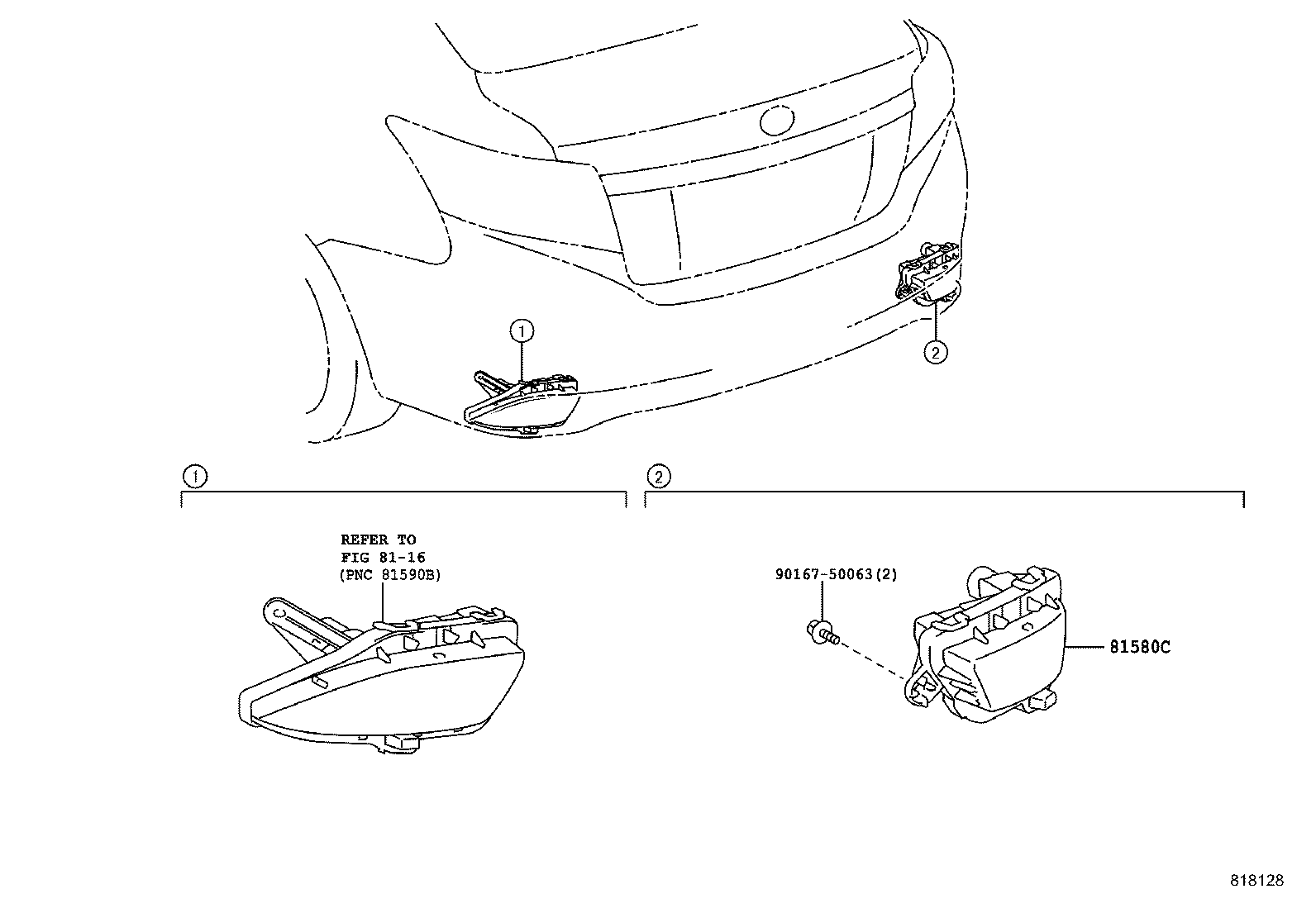 81580-0D370 REFLECTOR ASSY, REFLEX product image