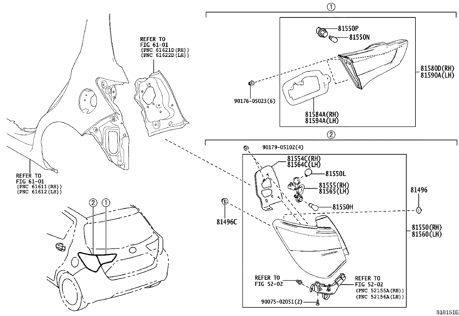 Thumbnail 3 for 81550-0DB80