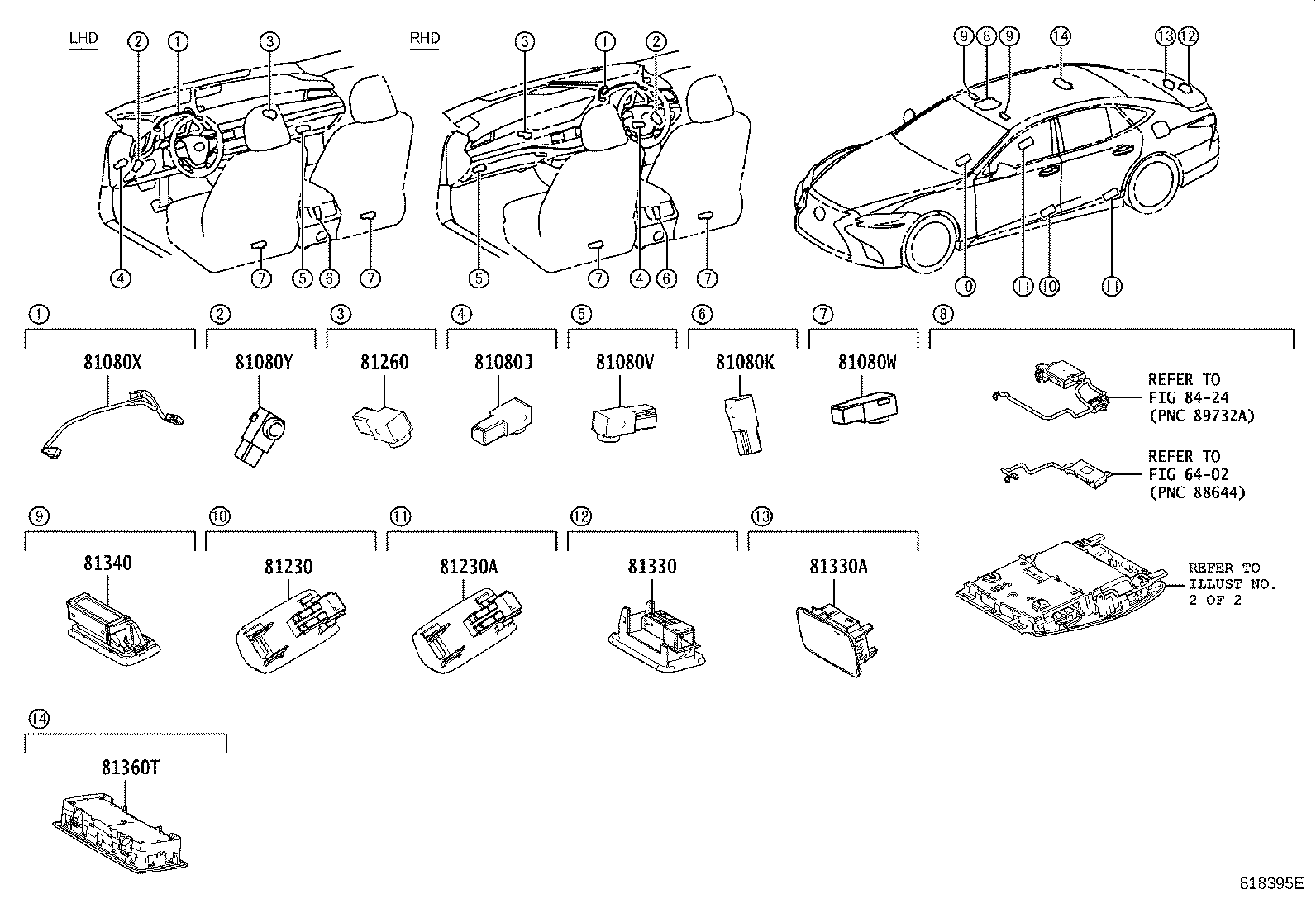 81208-50520-C0 LAMP ASSY, MAP product image