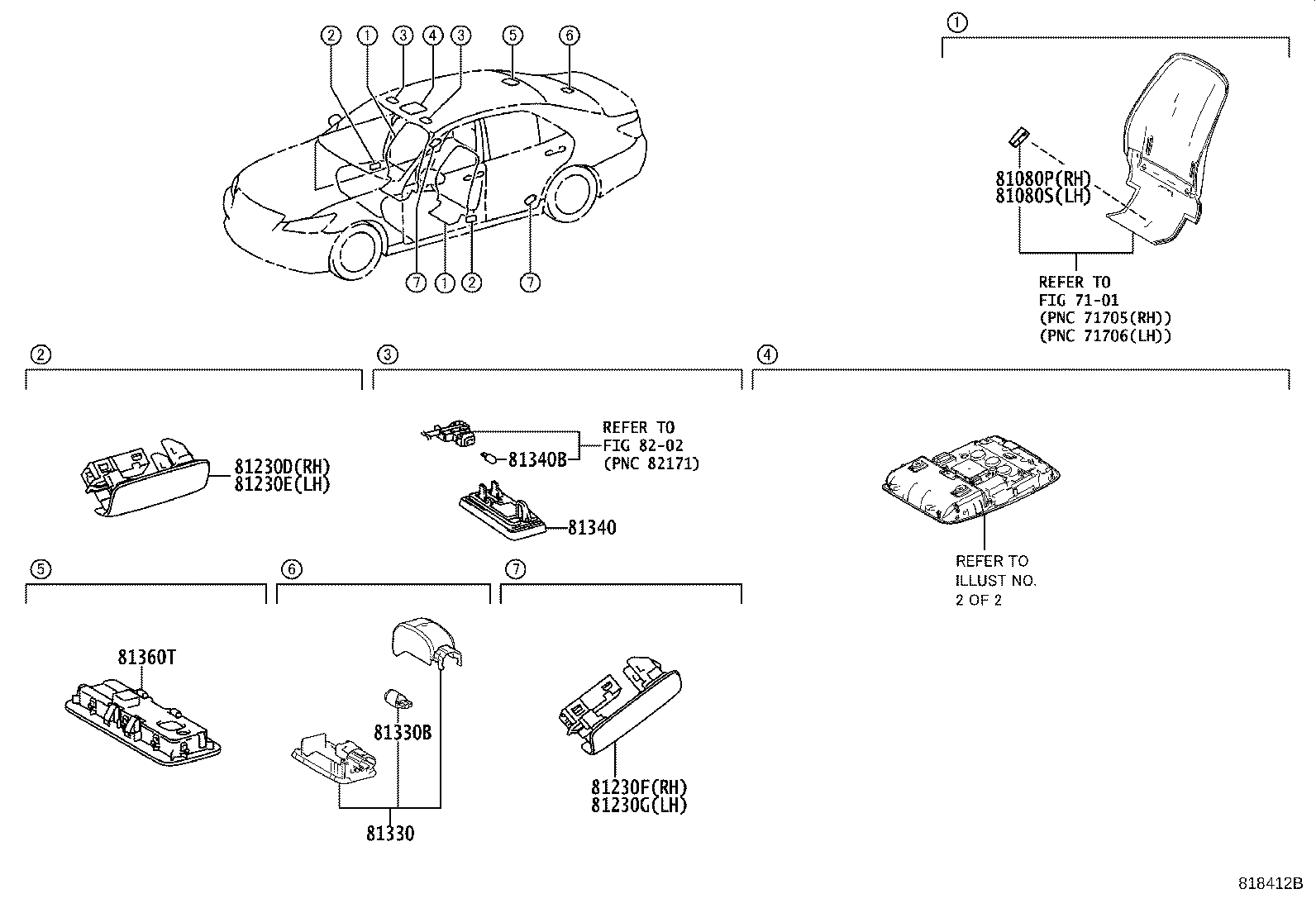 81260-0N231-B0 LAMP ASSY, MAP product image